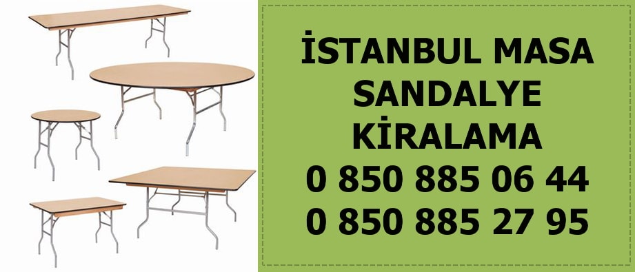 istanbul Ataşehir masa sandalye kiralama